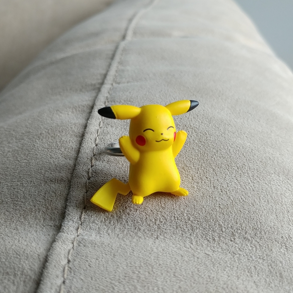 Pokemon Pikachu vinyl ring with pokeball